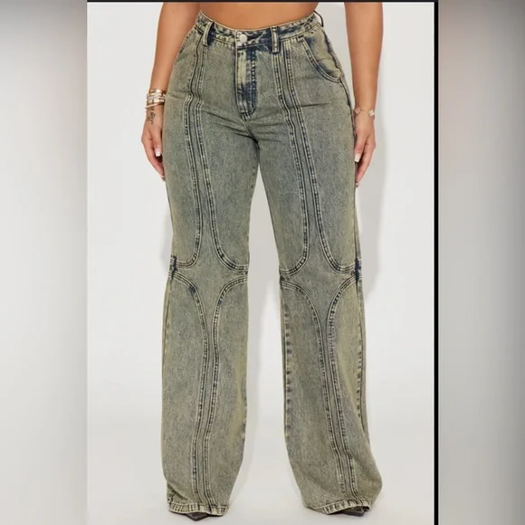 Fashion Nova Jeans Fashion Nova Womens Extremely Tinted Baggy